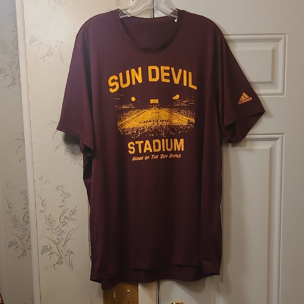 Adidas Maroon Sun Devil Stadium Tee